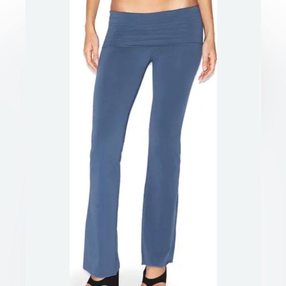 Skims Cotton Jersey Foldover Pants